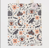 Frightful Moth tote bag ravens moons patterned alternate gothic book bag style