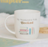 My weekend is fully booked mug curl up with a book mug readers bookish Gift