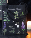 Poisonous Plants tote bag skulls dark romance reader bag gothic alternative rock
