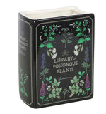 Library of poisonous plants Ceramic Vase in the shape of an upright book lover gift bookish booktok readers present skull gothic alternative