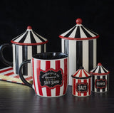 Salt and pepper circus tent shakers gothic alternative decor giftware
