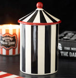Circus style quirky big top storage Jar. perfect for Tea, Coffee, Sugar canister. gothic unusual alternative twisted circus kitchen range