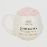 Good books warm tea fuzzy socks perfect gift for readers bookish booktok