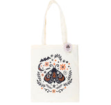 Black Moth Folk Tote Bag shopping book bag alternative