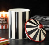 Circus style quirky big top storage Jar. perfect for Tea, Coffee, Sugar canister. gothic unusual alternative twisted circus kitchen range