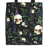 Skulls and Vines  gothic alternative rock Tote bag book bag Dark Romance