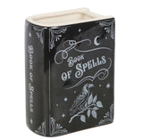 Book of spells Ceramic Vase in the shape of an upright book. book lover gift bookish booktok readers present skull gothic alternative witch