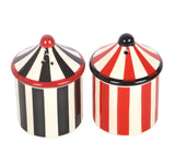 Salt and pepper circus tent shakers gothic alternative decor giftware