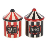 Salt and pepper circus tent shakers gothic alternative decor giftware
