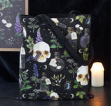 Skulls and Vines  gothic alternative rock Tote bag book bag Dark Romance