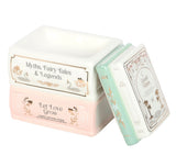 Book stack oil burner wax warmer book lovers readers romance pastel style