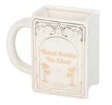 Read Books Be Kind White Book Shaped Mug Book Lovers Bookish Romance Readers Gift  📖
